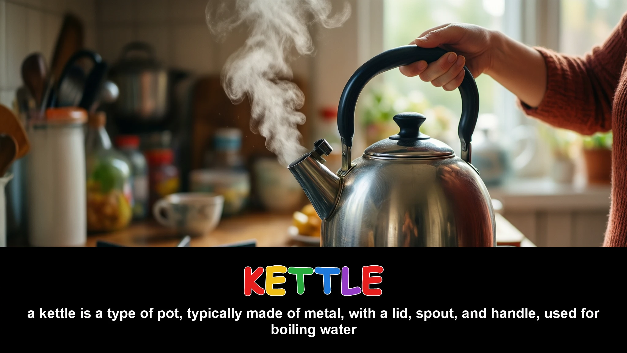 English Illustration for kettle